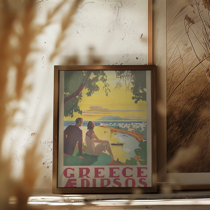 Greece Framed Art Modern Wall Decor