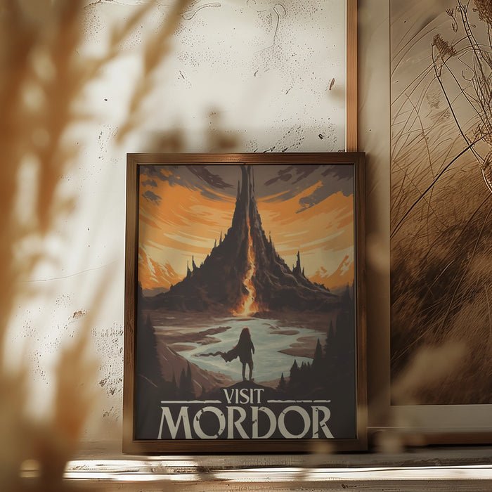 Visit Mordor Framed Art Modern Wall Decor