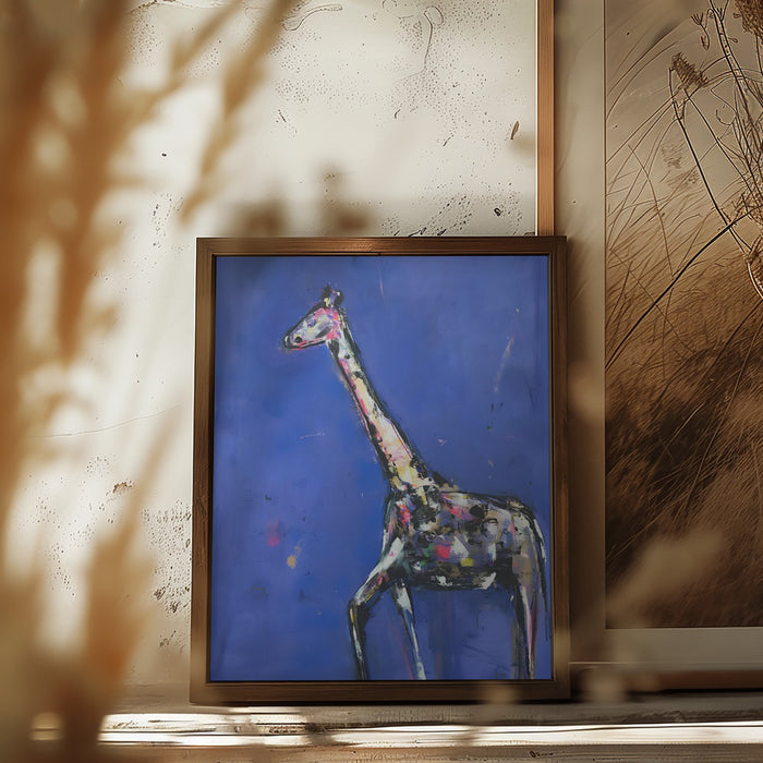 Camelopardalis Framed Art Modern Wall Decor