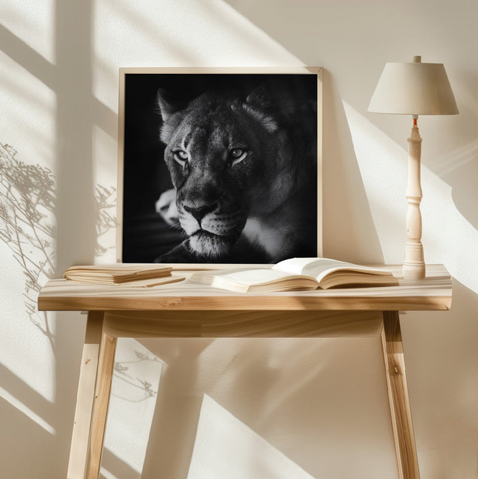 The Look Square Poster Art Print by Jerry Berry