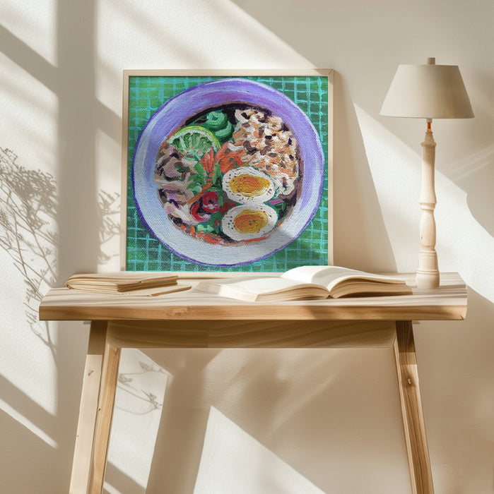 Ramen Square Poster Art Print by Key and Sea Creative