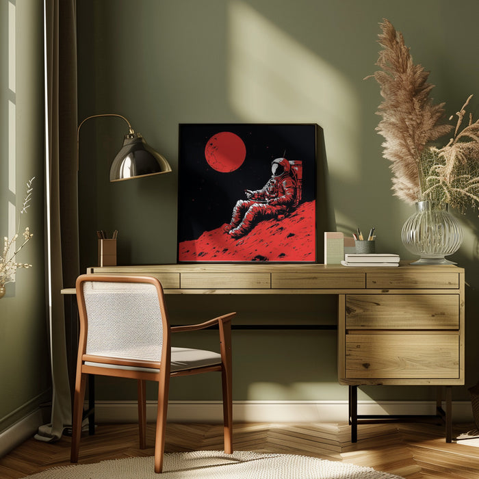 Moon 2 Square Canvas Art Print