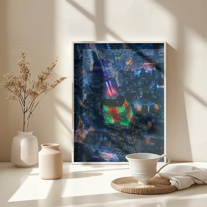 Flying NYC Framed Art Modern Wall Decor