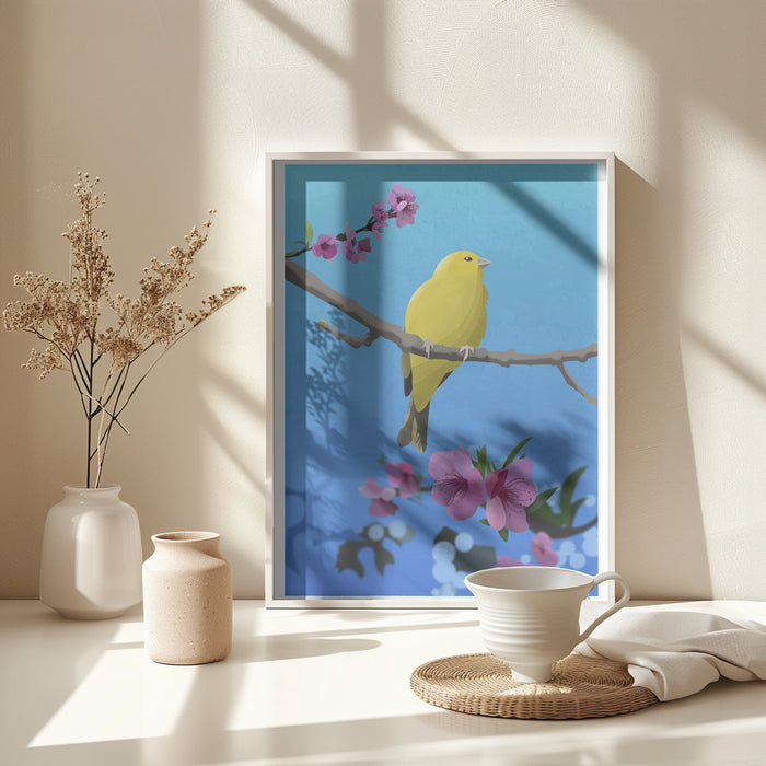 Goldfinch Framed Art Modern Wall Decor