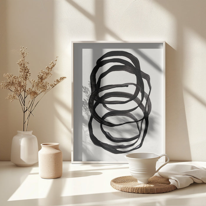 Abstract Lines II Framed Art Modern Wall Decor