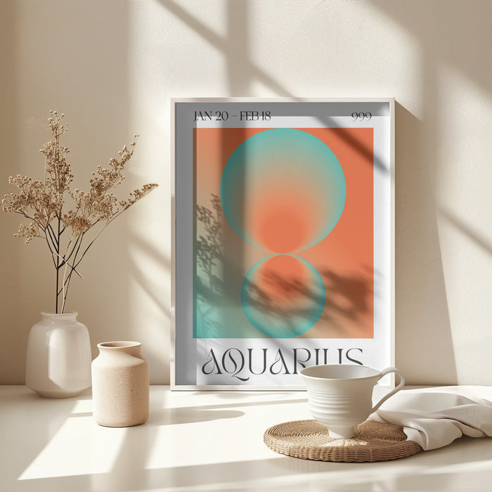 Aquarius Framed Art Modern Wall Decor