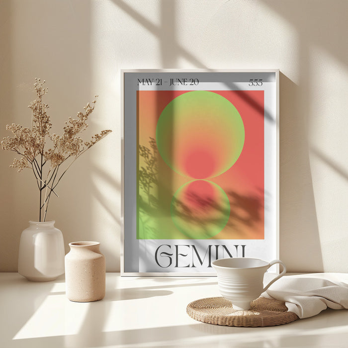 Gemini Framed Art Modern Wall Decor