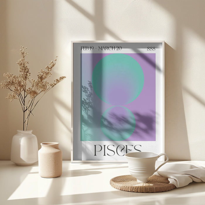 Pisces Framed Art Modern Wall Decor