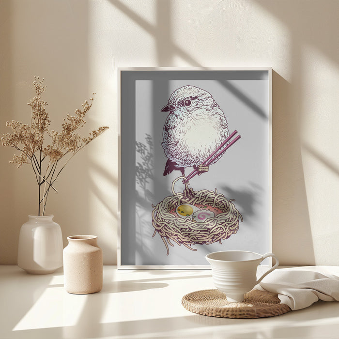 budget ramen Framed Art Modern Wall Decor