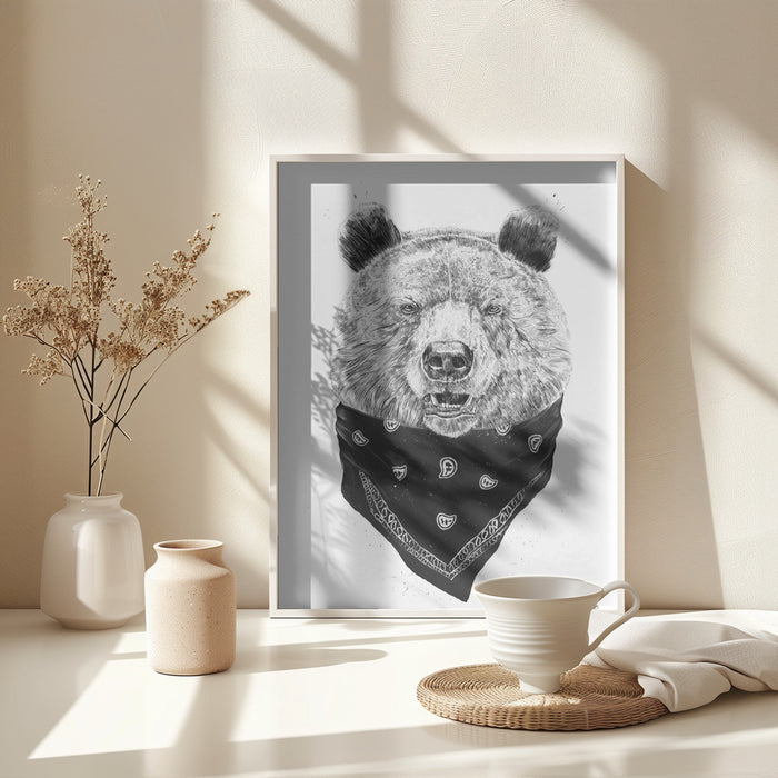 Wild bear Framed Art Modern Wall Decor