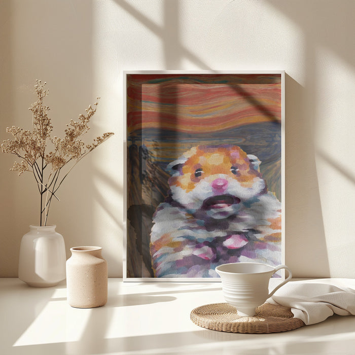 HAMSTERONI PEPERONI Framed Art Modern Wall Decor