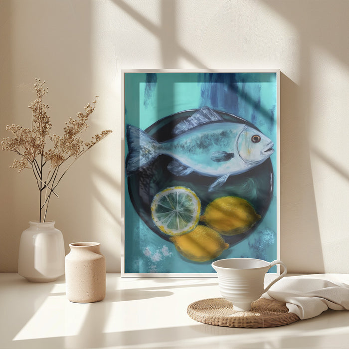 A Fishplate Framed Art Modern Wall Decor