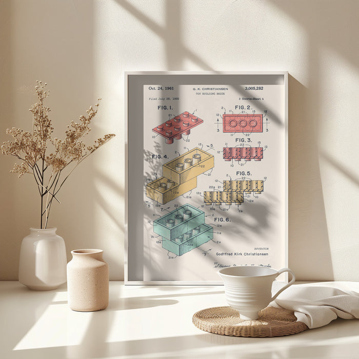 Lego Colors Framed Art Wall Decor