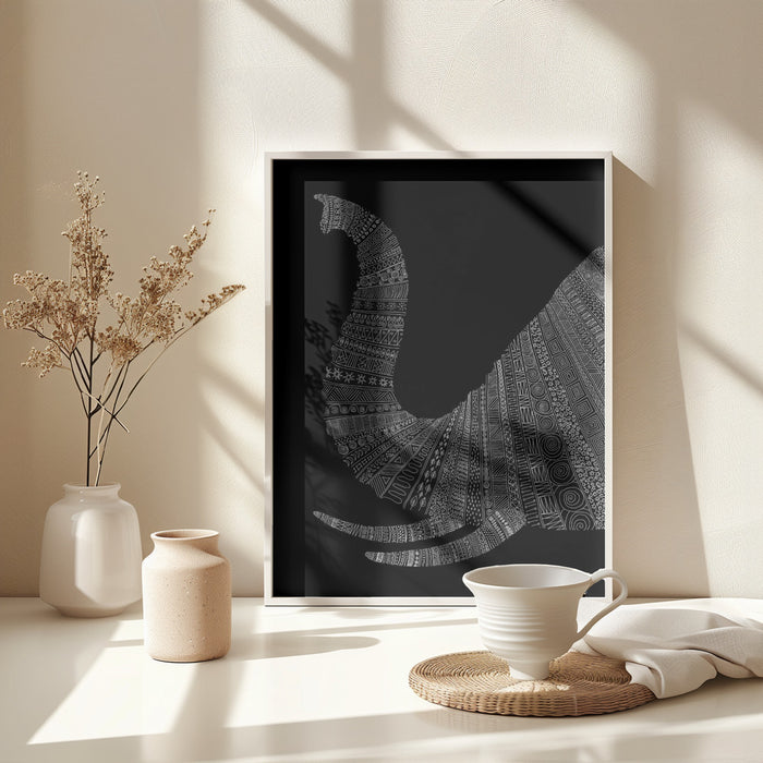 Elephant Nº2 Framed Art Modern Wall Decor