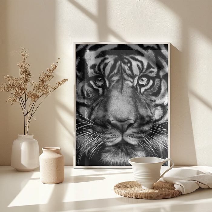 Tiger Framed Art Wall Decor