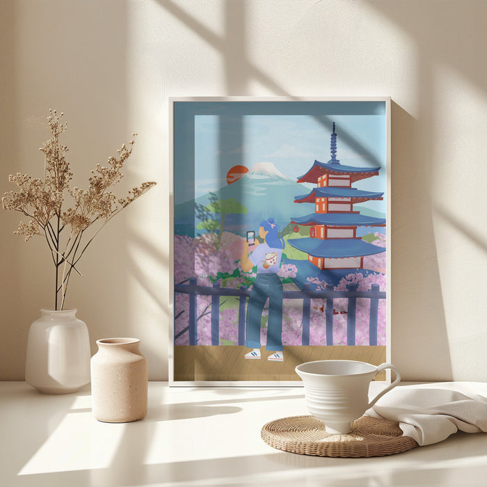 Japan Framed Art Modern Wall Decor