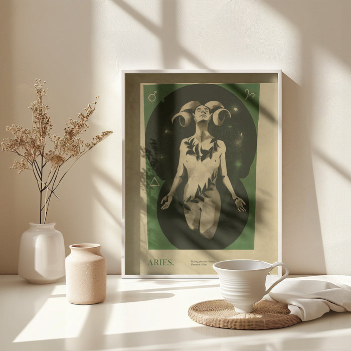 Aries print Framed Art Wall Decor