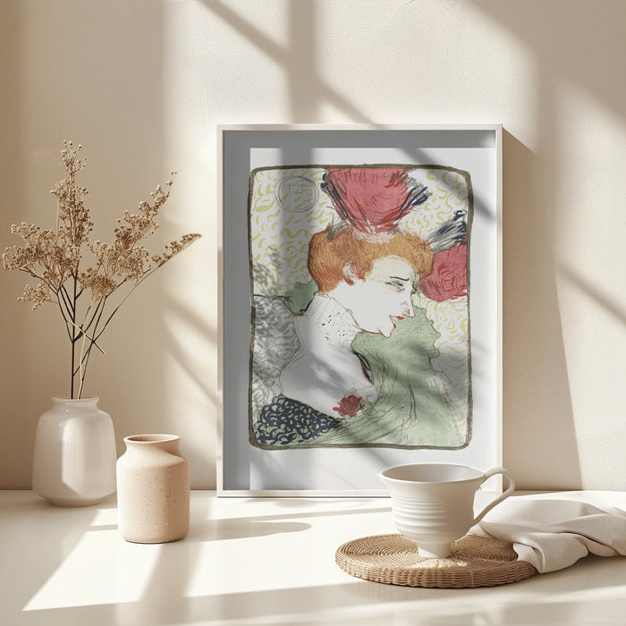 Bust of Mademoiselle Lender (1895) Framed Art Modern Wall Decor