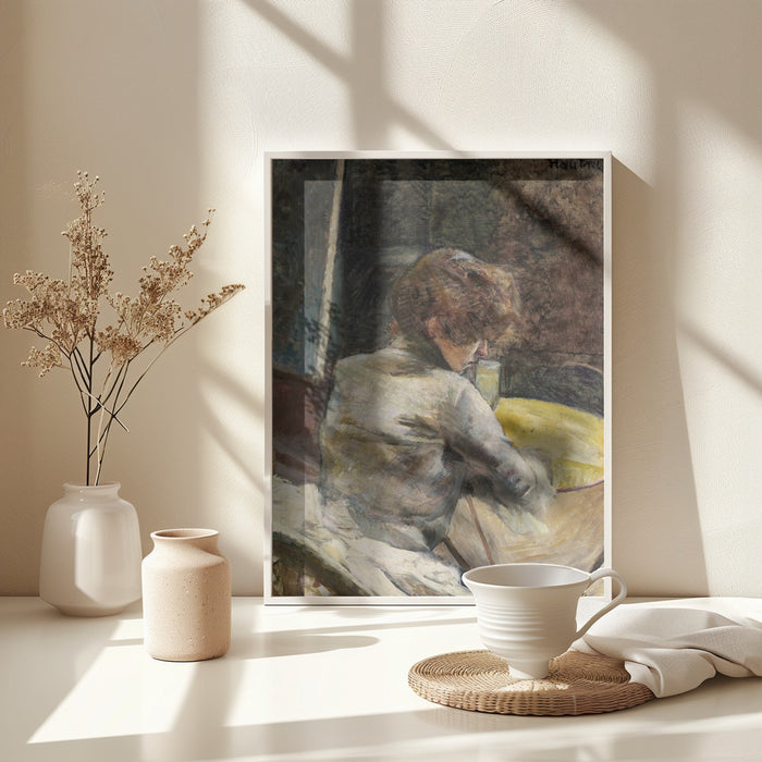 Waiting (ca.1887) Framed Art Modern Wall Decor