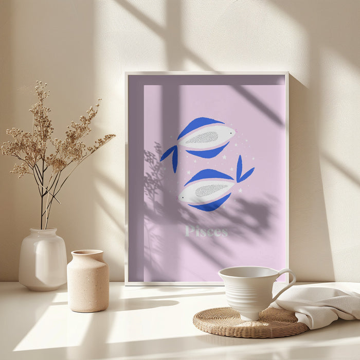 Pisces Framed Art Wall Decor