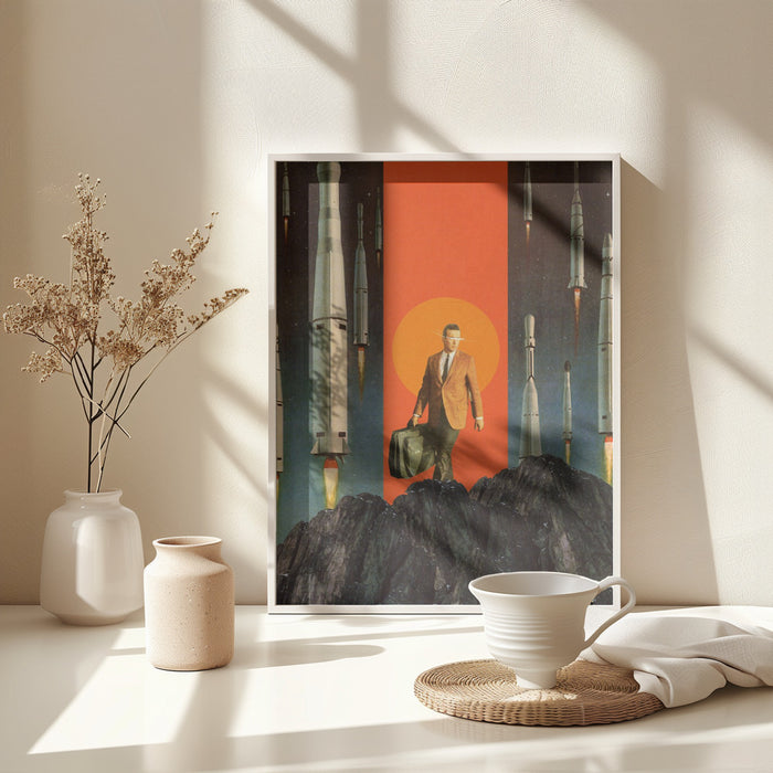 The Departure Framed Art Modern Wall Decor