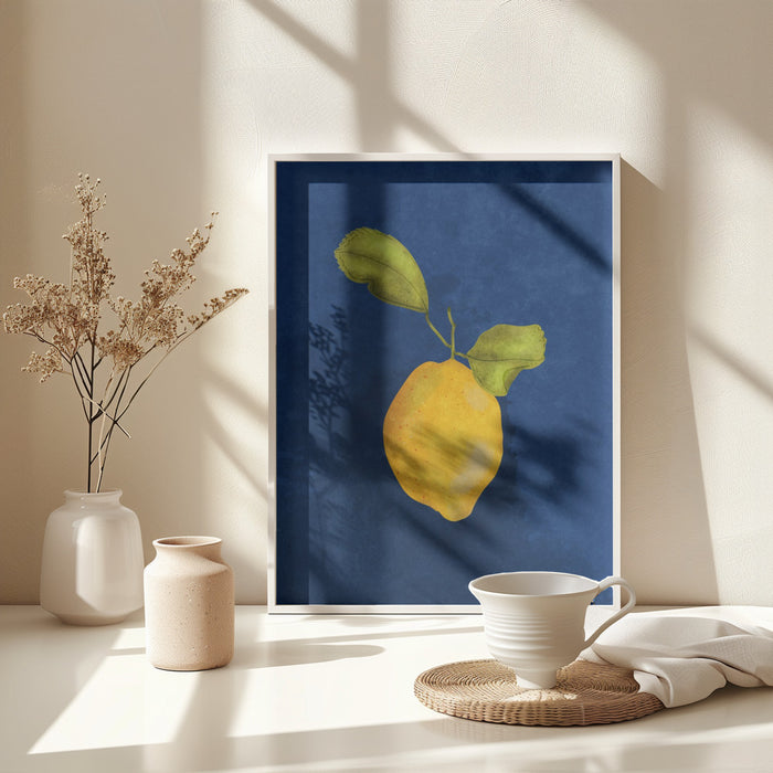 Just a little lemon Framed Art Modern Wall Decor