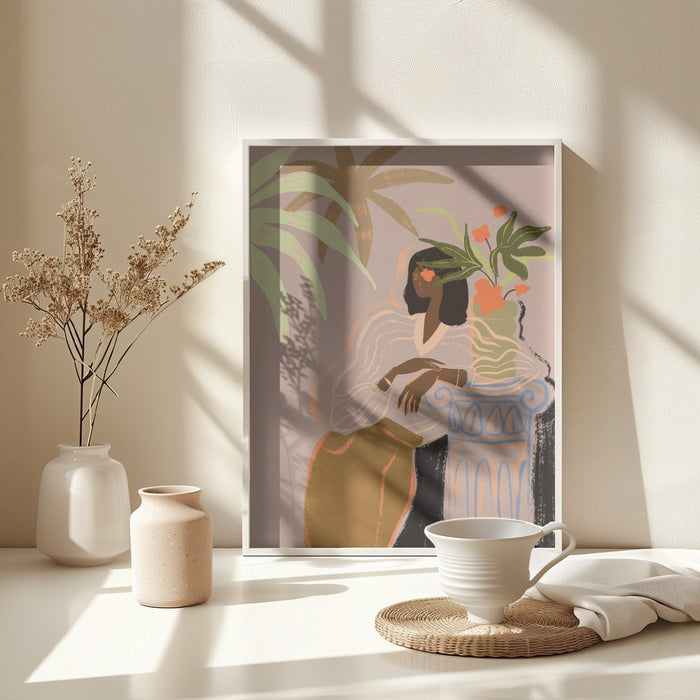 Waiting Framed Art Modern Wall Decor