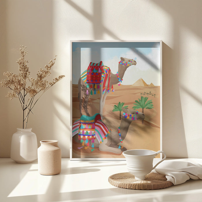 Desert Adventure Framed Art Modern Wall Decor