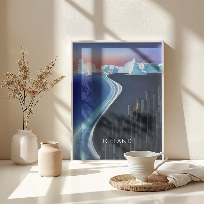 Iceland Framed Art Modern Wall Decor