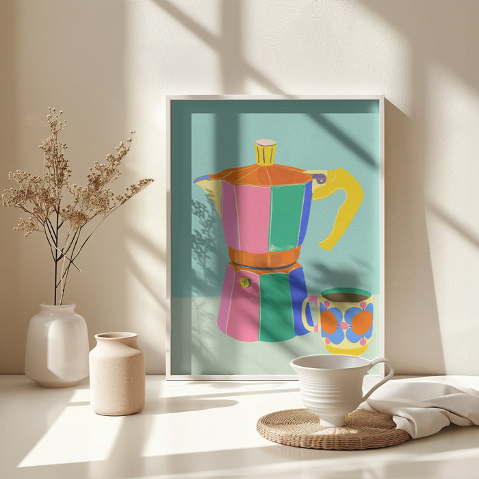 Cup of coffee Framed Art Modern Wall Decor