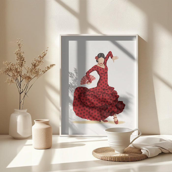 Flamenco Framed Art Modern Wall Decor