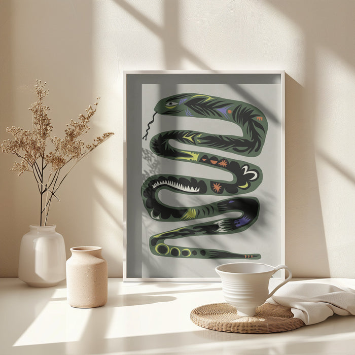 Season of the snake Framed Art Modern Wall Decor