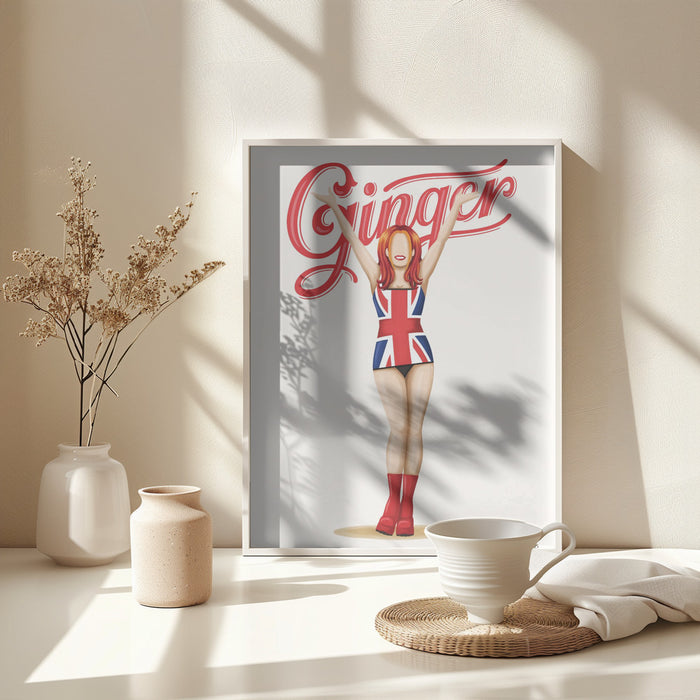 Ginger Spice Framed Art Modern Wall Decor