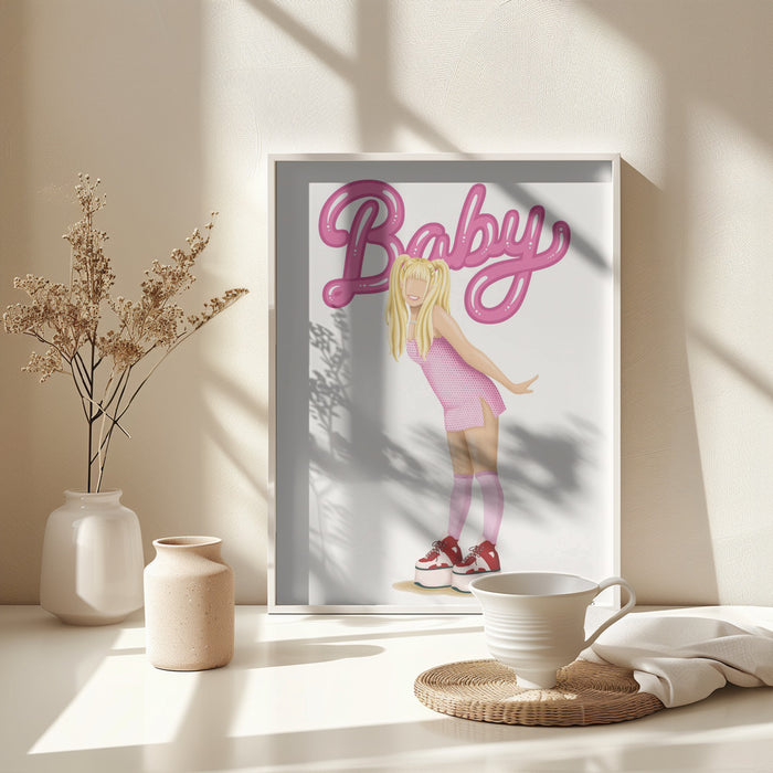 Baby Spice Framed Art Modern Wall Decor