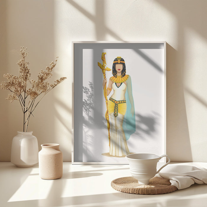 Cleopatra Framed Art Modern Wall Decor