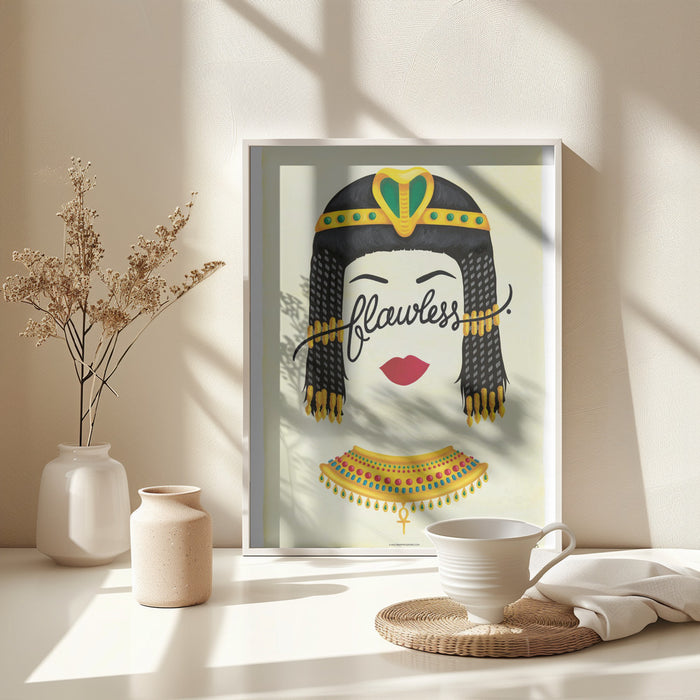 Flawless Cleopatra Framed Art Modern Wall Decor