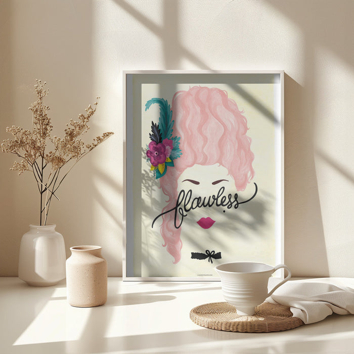 Flawless Marie Antoinette Framed Art Modern Wall Decor