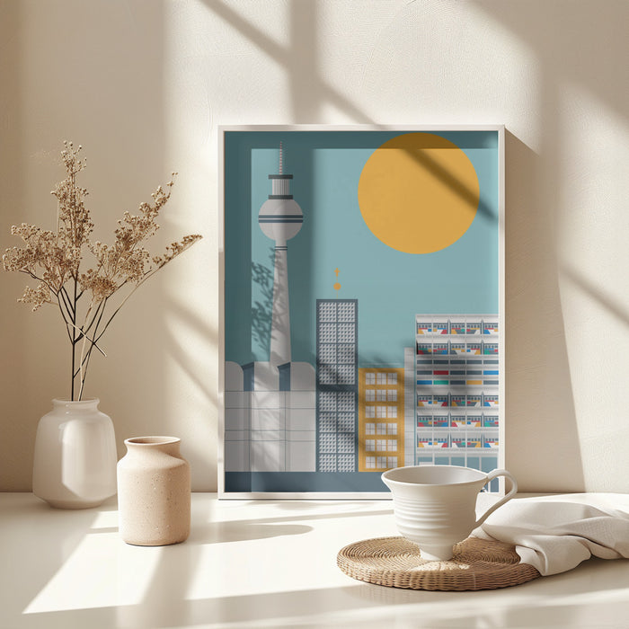 Berlin Framed Art Modern Wall Decor