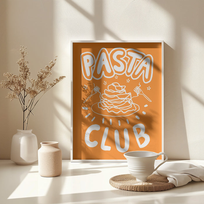 Pasta Club Framed Art Modern Wall Decor