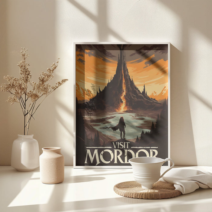 Visit Mordor Framed Art Modern Wall Decor