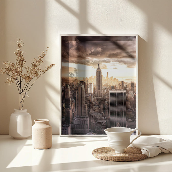 Top of the Sunsets Framed Art Modern Wall Decor