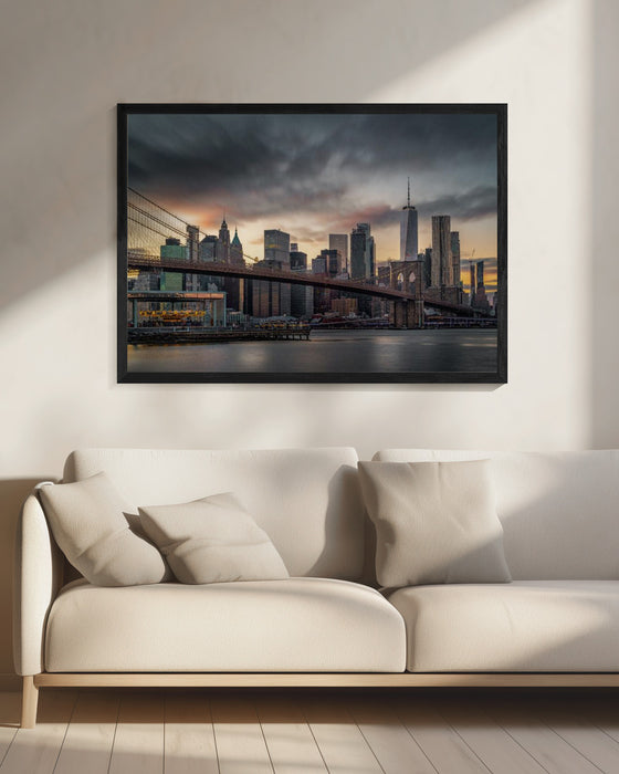 Gotham City Landscape Framed Art