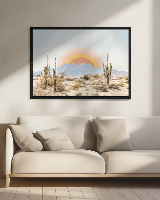 Arizona Sunrise Landscape Framed Art