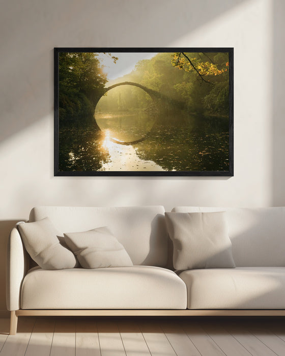 Golden Circle Landscape Framed Art