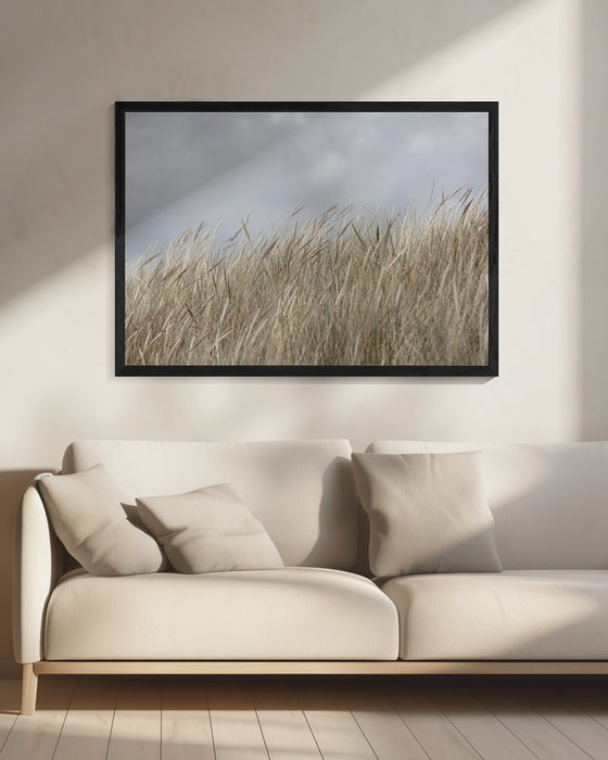 Dunes and Clouds Landscape Framed Art Scenic Wall Dcor