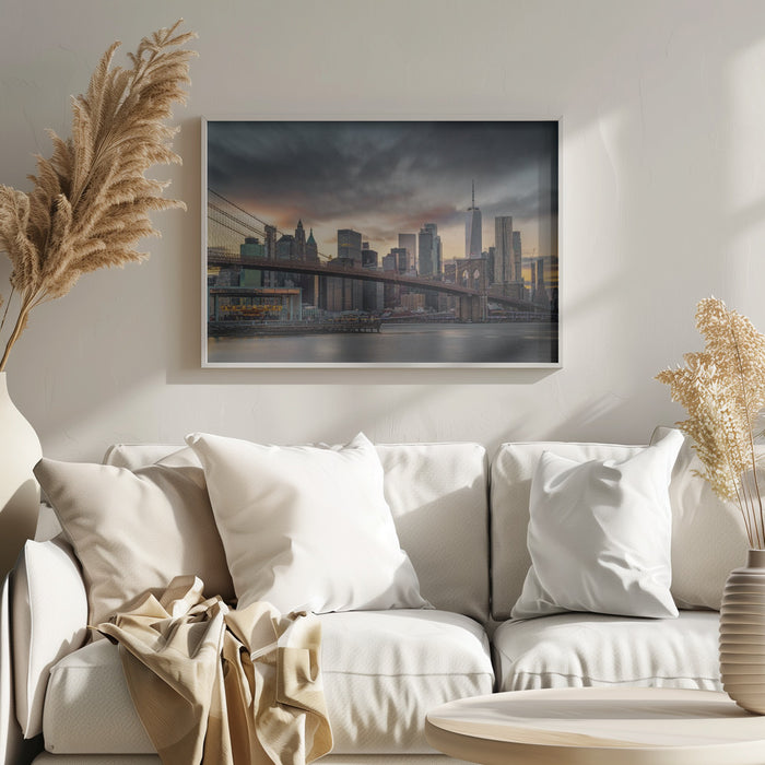 Gotham City Landscape Framed Art