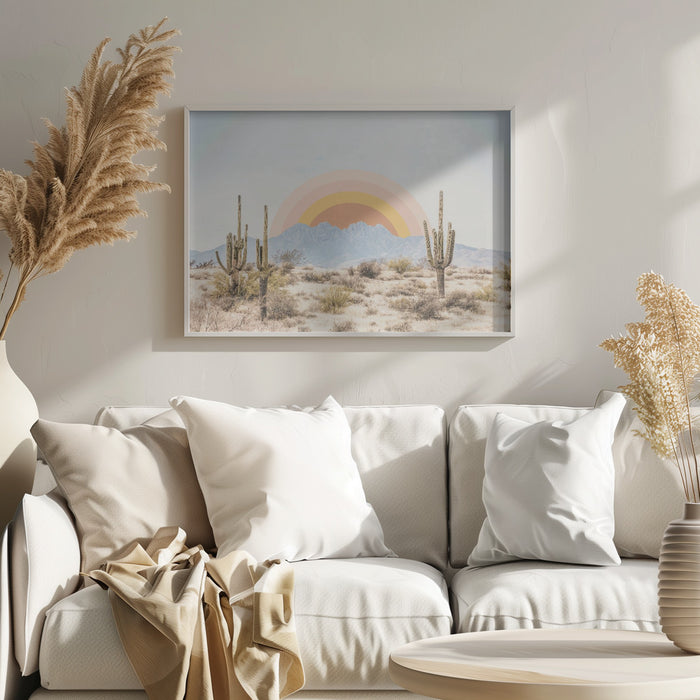 Arizona Sunrise Landscape Framed Art