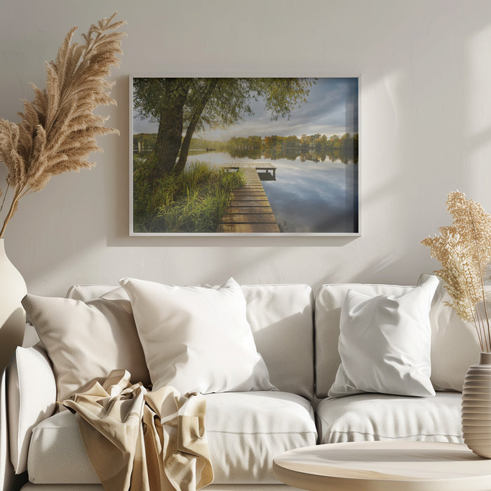 Good Morning Jetty Landscape Framed Art