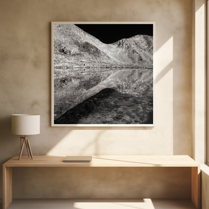 Reflection Below the Pass Square Poster Art Print by James K. Papp