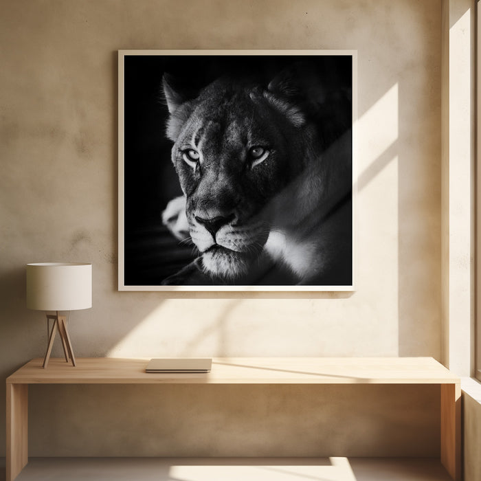 The Look Square Poster Art Print by Jerry Berry